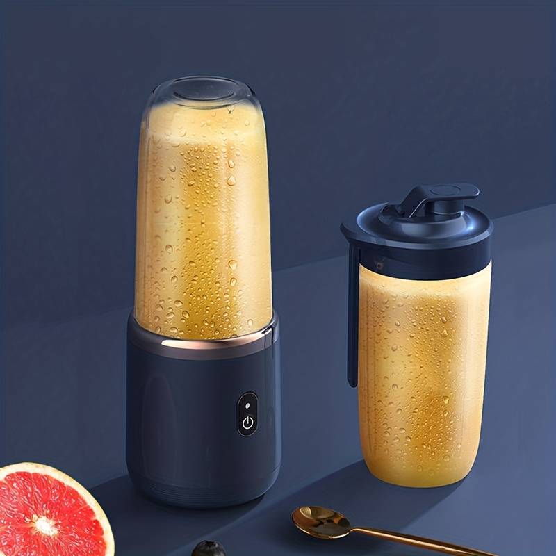 400ml Portable Charging Small Juicer, Household Multifunctional Juicer Cup, Wireless Portable Juicing - Univercell